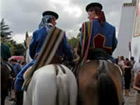 Modern horesmen dressed as Bandoleros