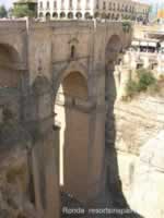 Ronda New Bridge with restaurant
