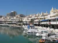 Benalmadena Marina Row of Restaurants & bars