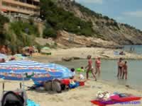 The change over from sand to rock giving better snorkeling in the rock areas